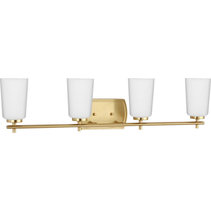 Myhouse Lighting Progress Lighting - P300468-012 - Four Light Bath - Adley - Satin Brass