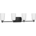 Myhouse Lighting Progress Lighting - P300468-31M - Four Light Bath - Adley - Matte Black