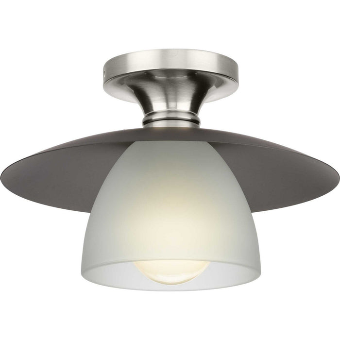 Myhouse Lighting Progress Lighting - P350233-009 - One Light Semi Flush Mount - Trimble - Brushed Nickel