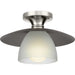 Myhouse Lighting Progress Lighting - P350233-009 - One Light Semi Flush Mount - Trimble - Brushed Nickel