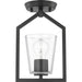 Myhouse Lighting Progress Lighting - P350258-31M - One Light Semi Flush Mount - Vertex - Matte Black