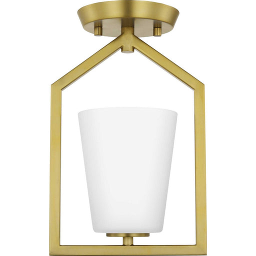Myhouse Lighting Progress Lighting - P350259-191 - One Light Semi Flush Mount - Vertex - Brushed Gold
