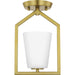 Myhouse Lighting Progress Lighting - P350259-191 - One Light Semi Flush Mount - Vertex - Brushed Gold