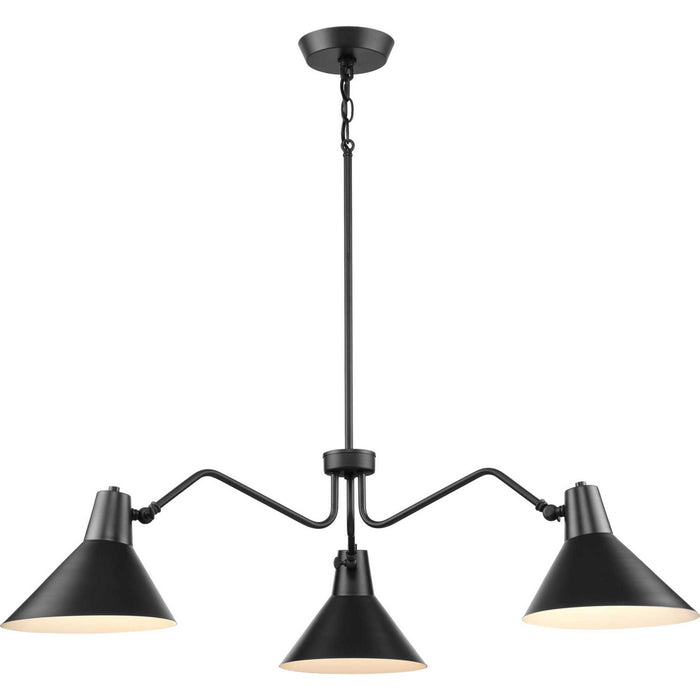 Myhouse Lighting Progress Lighting - P400309-31M - Three Light Chandelier - Trimble - Matte Black