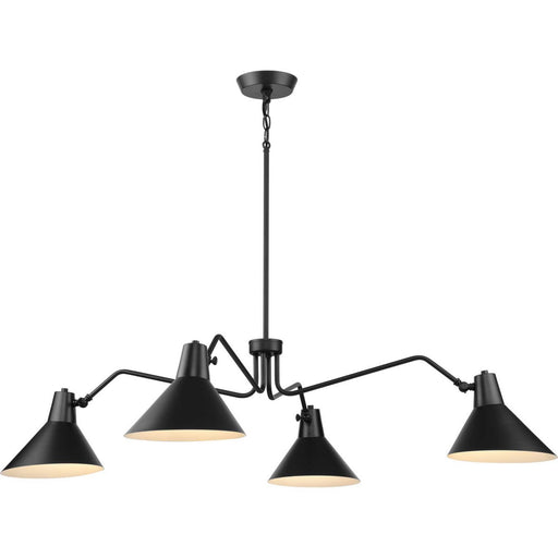 Myhouse Lighting Progress Lighting - P400310-31M - Four Light Chandelier - Trimble - Matte Black