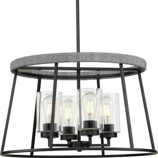 Myhouse Lighting Progress Lighting - P400322-31M - Four Light Chandelier - Laramie - Matte Black