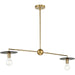 Myhouse Lighting Progress Lighting - P400336-109 - Two Light Linear Chandelier - Trimble - Brushed Bronze