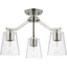 Myhouse Lighting Progress Lighting - P400340-009 - Three Light Chandelier Conv - Vertex - Brushed Nickel