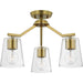 Myhouse Lighting Progress Lighting - P400340-191 - Three Light Chandelier Conv - Vertex - Brushed Gold