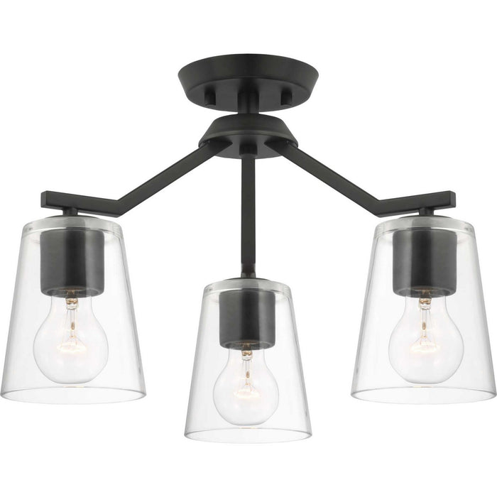 Myhouse Lighting Progress Lighting - P400340-31M - Three Light Chandelier Conv - Vertex - Matte Black