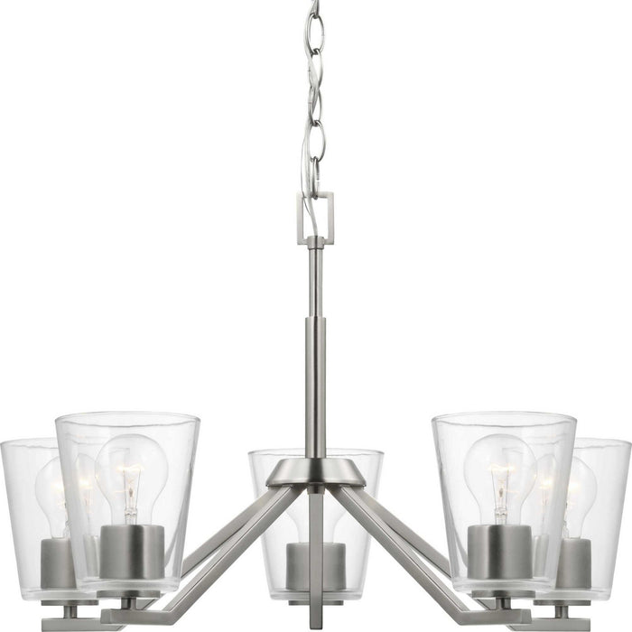 Myhouse Lighting Progress Lighting - P400341-009 - Five Light Chandelier - Vertex - Brushed Nickel