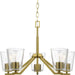 Myhouse Lighting Progress Lighting - P400341-191 - Five Light Chandelier - Vertex - Brushed Gold