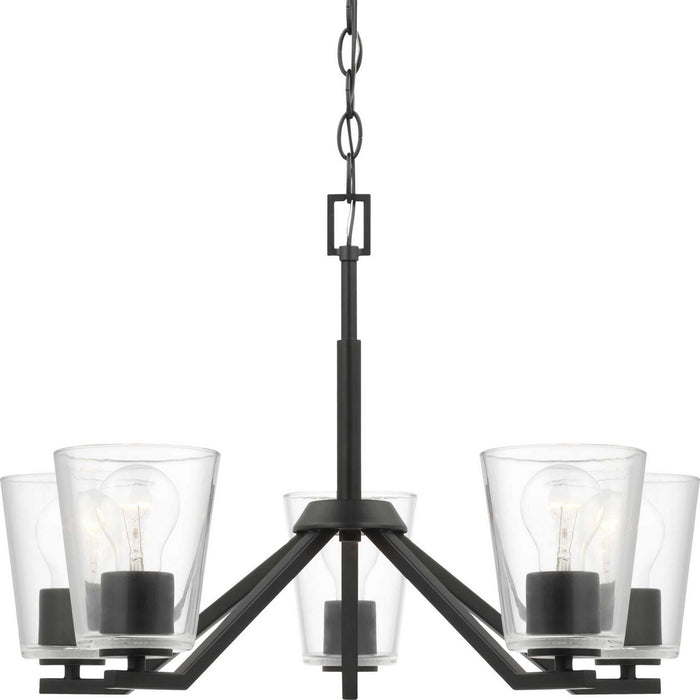 Myhouse Lighting Progress Lighting - P400341-31M - Five Light Chandelier - Vertex - Matte Black