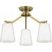 Myhouse Lighting Progress Lighting - P400342-191 - Three Light Chandelier Conv - Vertex - Brushed Gold