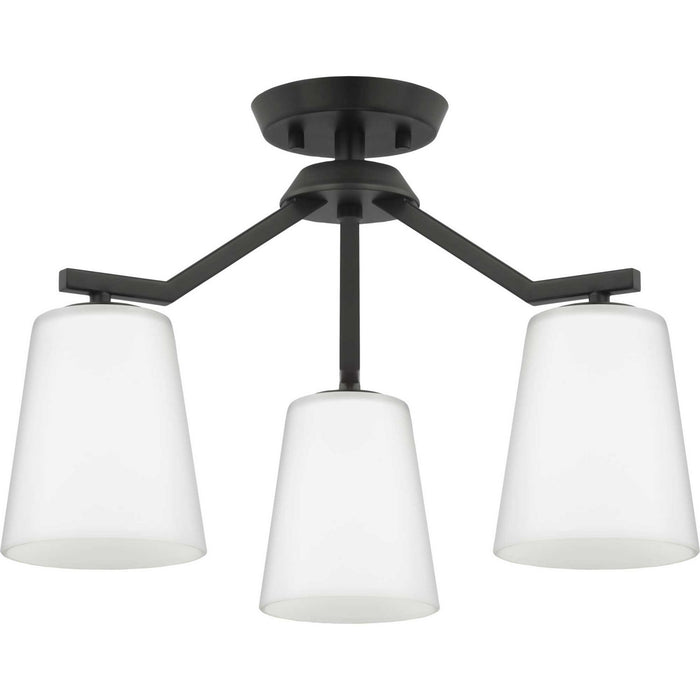 Myhouse Lighting Progress Lighting - P400342-31M - Three Light Chandelier Conv - Vertex - Matte Black