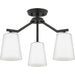 Myhouse Lighting Progress Lighting - P400342-31M - Three Light Chandelier Conv - Vertex - Matte Black