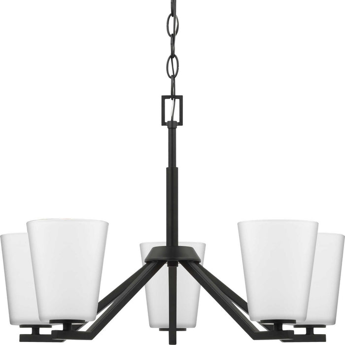 Myhouse Lighting Progress Lighting - P400343-31M - Five Light Chandelier - Vertex - Matte Black