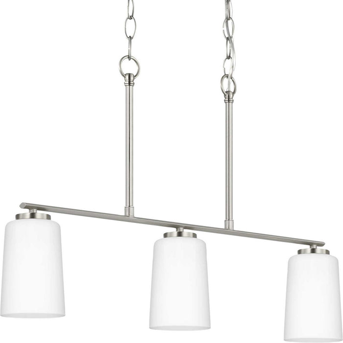 Myhouse Lighting Progress Lighting - P400348-009 - Three Light Linear Chandelier - Adley - Brushed Nickel