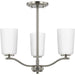 Myhouse Lighting Progress Lighting - P400349-009 - Three Light Chandelier Conv - Adley - Brushed Nickel