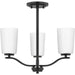 Myhouse Lighting Progress Lighting - P400349-31M - Three Light Chandelier Conv - Adley - Matte Black