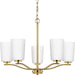 Myhouse Lighting Progress Lighting - P400350-012 - Five Light Chandelier - Adley - Satin Brass