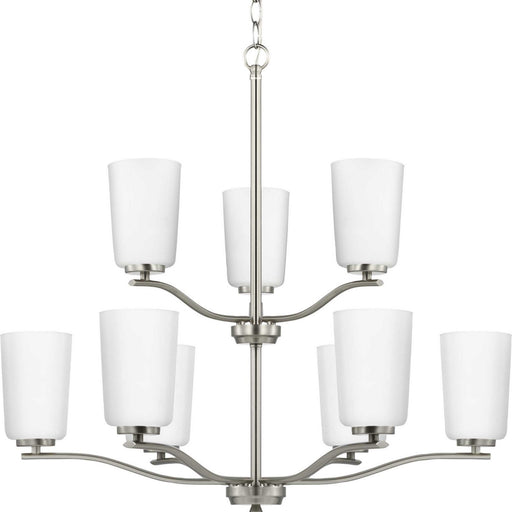 Myhouse Lighting Progress Lighting - P400351-009 - Nine Light Chandelier - Adley - Brushed Nickel