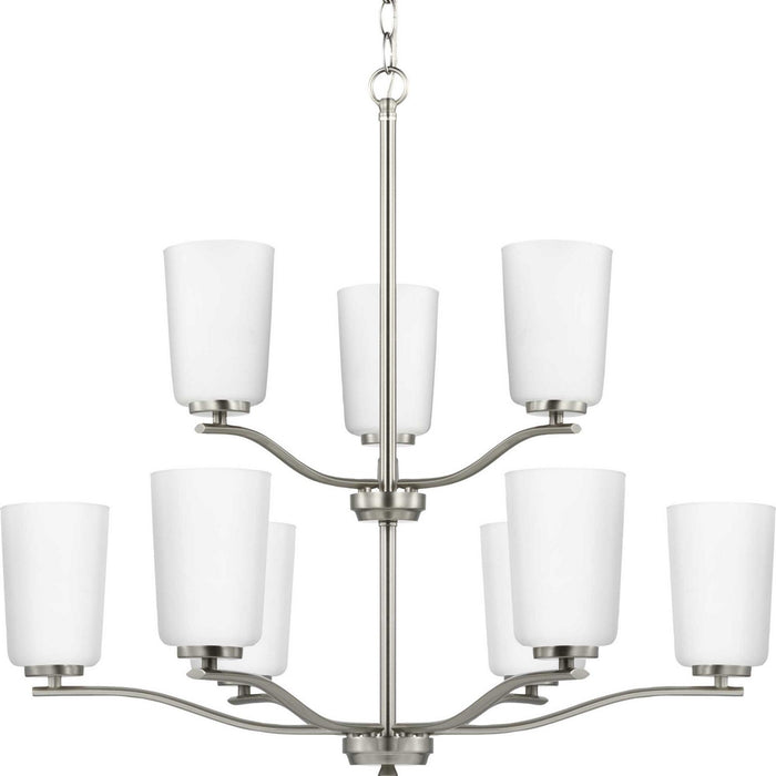 Myhouse Lighting Progress Lighting - P400351-009 - Nine Light Chandelier - Adley - Brushed Nickel