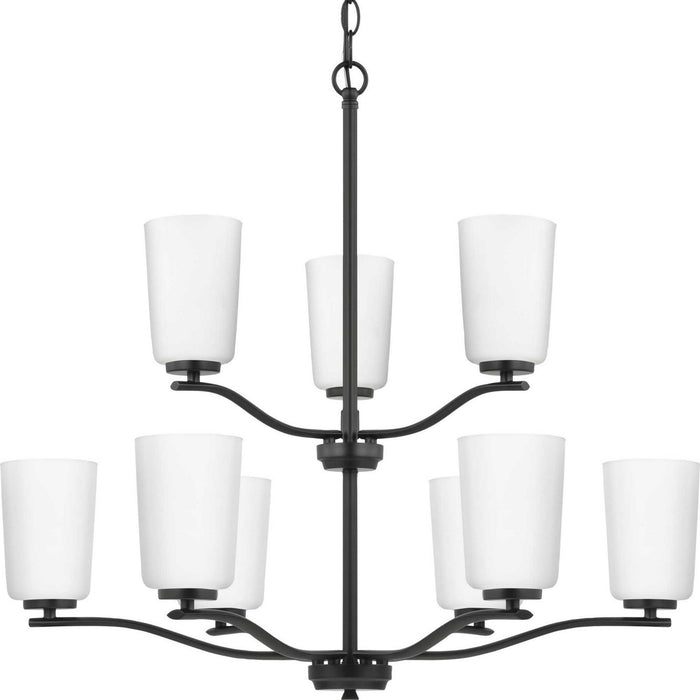 Myhouse Lighting Progress Lighting - P400351-31M - Nine Light Chandelier - Adley - Matte Black