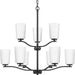 Myhouse Lighting Progress Lighting - P400351-31M - Nine Light Chandelier - Adley - Matte Black