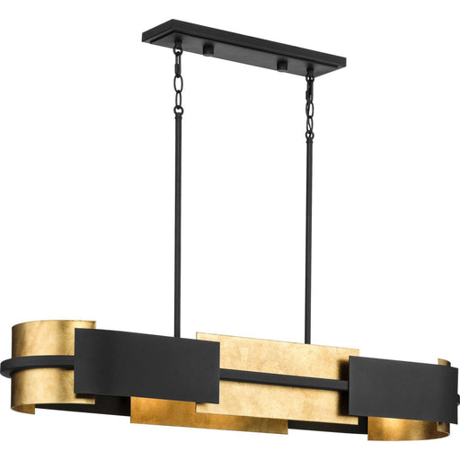 Myhouse Lighting Progress Lighting - P400352-031 - Four Light Linear Chandelier - Lowery - Black