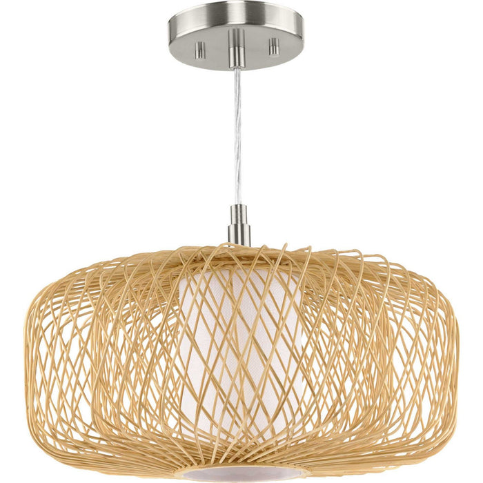 Myhouse Lighting Progress Lighting - P500396-201 - One Light Pendant - Cordova - Natural Rattan