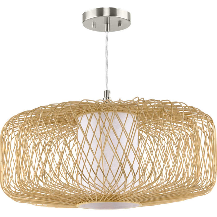 Myhouse Lighting Progress Lighting - P500397-201 - One Light Pendant - Cordova - Natural Rattan