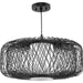 Myhouse Lighting Progress Lighting - P500397-202 - One Light Pendant - Cordova - Black Rattan