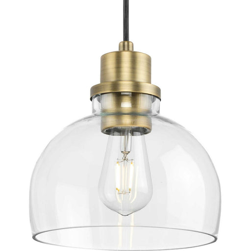 Myhouse Lighting Progress Lighting - P500405-163 - One Light Mini Pendant - Garris - Vintage Brass