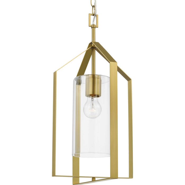 Myhouse Lighting Progress Lighting - P500431-191 - One Light Foyer Pendant - Vertex - Brushed Gold