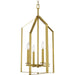 Myhouse Lighting Progress Lighting - P500432-191 - Four Light Foyer Pendant - Vertex - Brushed Gold