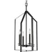 Myhouse Lighting Progress Lighting - P500432-31M - Four Light Foyer Pendant - Vertex - Matte Black