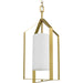 Myhouse Lighting Progress Lighting - P500433-191 - One Light Foyer Pendant - Vertex - Brushed Gold