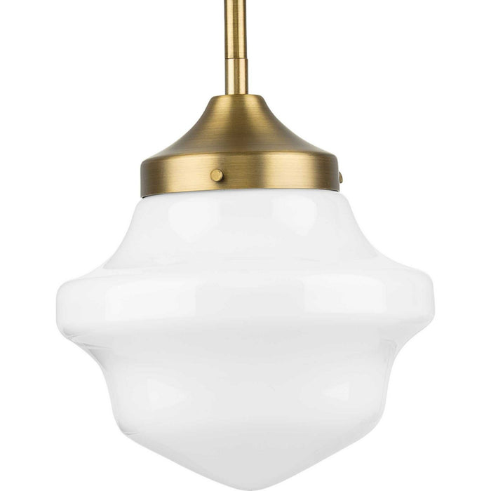 Myhouse Lighting Progress Lighting - P5196-163 - One Light Pendant - School House - Vintage Brass