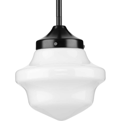 Myhouse Lighting Progress Lighting - P5196-31M - One Light Pendant - School House - Matte Black