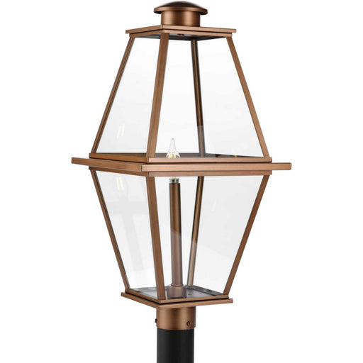 Myhouse Lighting Progress Lighting - P540107-169 - One Light Outdoor Post Lantern - Bradshaw - Antique Copper (Painted)
