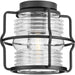 Myhouse Lighting Progress Lighting - P550133-31M - One Light Outdoor Flush Mount - Keegan - Matte Black