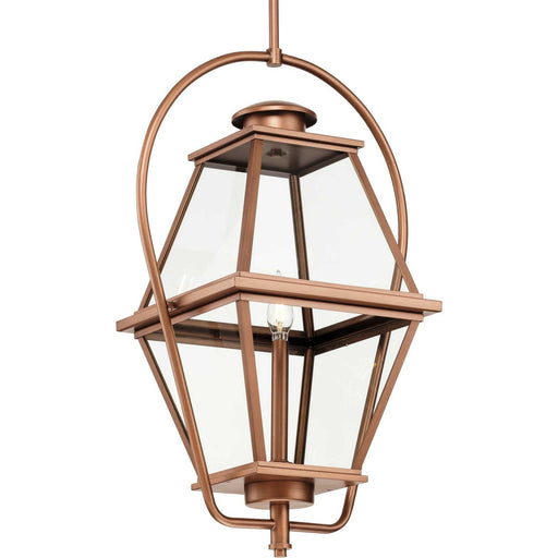 Myhouse Lighting Progress Lighting - P550138-169 - One Light Outdoor Hanging Lantern - Bradshaw - Antique Copper (Painted)