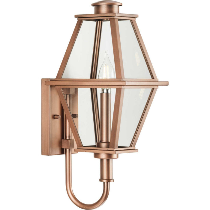 Myhouse Lighting Progress Lighting - P560347-169 - One Light Outdoor Wall Lantern - Bradshaw - Antique Copper (Painted)