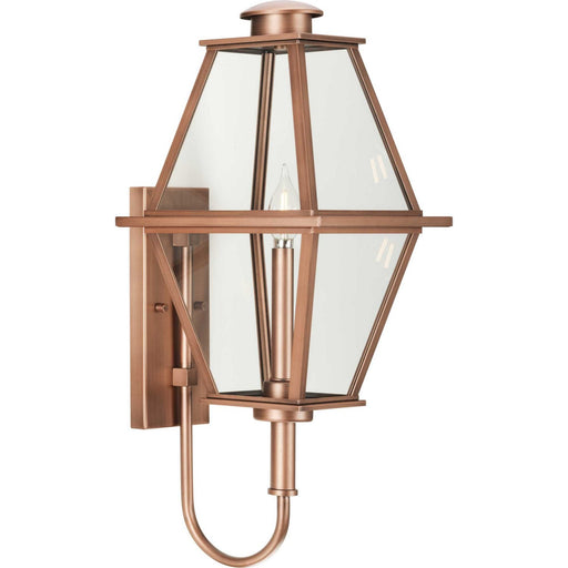 Myhouse Lighting Progress Lighting - P560348-169 - One Light Outdoor Wall Lantern - Bradshaw - Antique Copper (Painted)