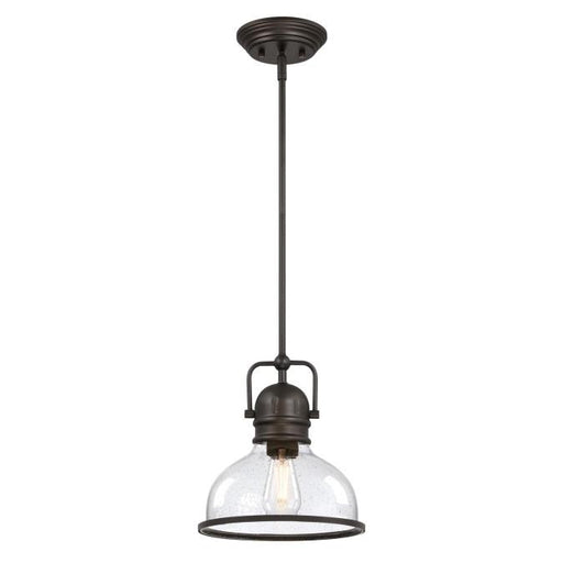 Myhouse Lighting Westinghouse Lighting - 6132100 - One Light Pendant - Boswell - Black-Bronze