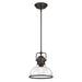 Myhouse Lighting Westinghouse Lighting - 6132100 - One Light Pendant - Boswell - Black-Bronze