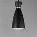 Myhouse Lighting Maxim - 11301BKSBR - One Light Mini Pendant - Carillon - Black / Satin Brass