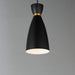 Myhouse Lighting Maxim - 11301BKSBR - One Light Mini Pendant - Carillon - Black / Satin Brass