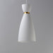 Myhouse Lighting Maxim - 11301WTSBR - One Light Mini Pendant - Carillon - White/Satin Brass